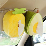 plush cartoon car tissue holder, view 5 - MRSLM