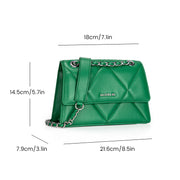diamond pattern shoulder bag, view 13 - MRSLM