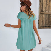 bohemian short dress, view 4 - MRSLM