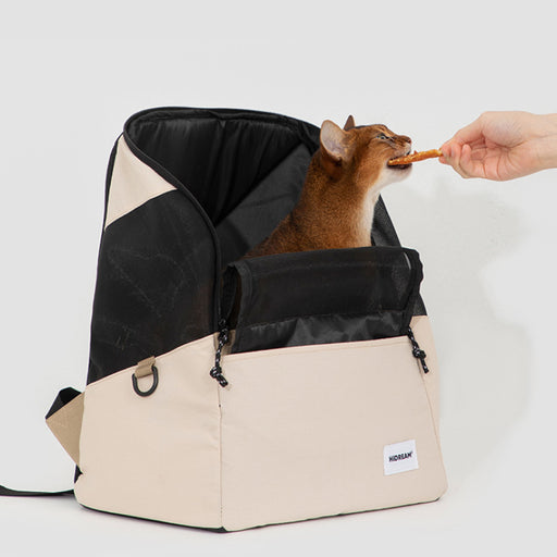 breathable canvas lightweight cat backpack - MRSLM