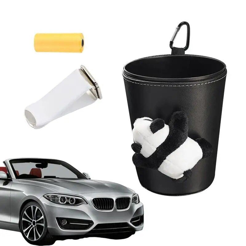 panda car trash can, view 8 - MRSLM