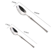 stainless steel western steak knife fork spoon set, view 4 - MRSLM