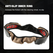Universal anti-slip car steering wheel cover, view 10 - MRSLM