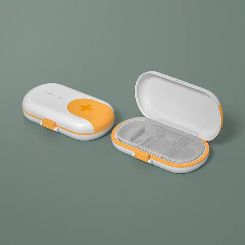 portable travel pill case with cutter, view 3 - MRSLM