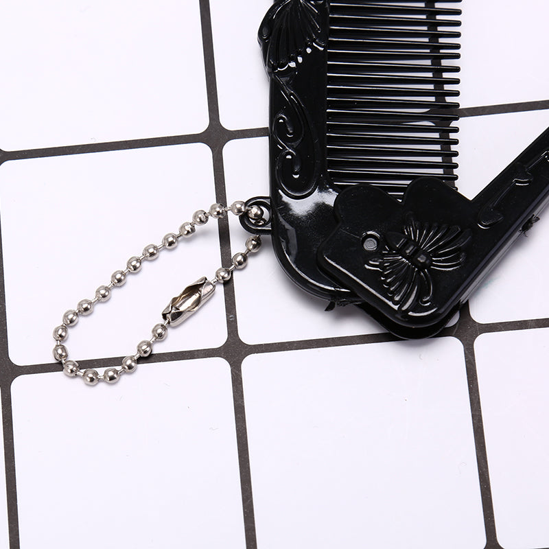 foldable massage hair comb, view 4 - MRSLM