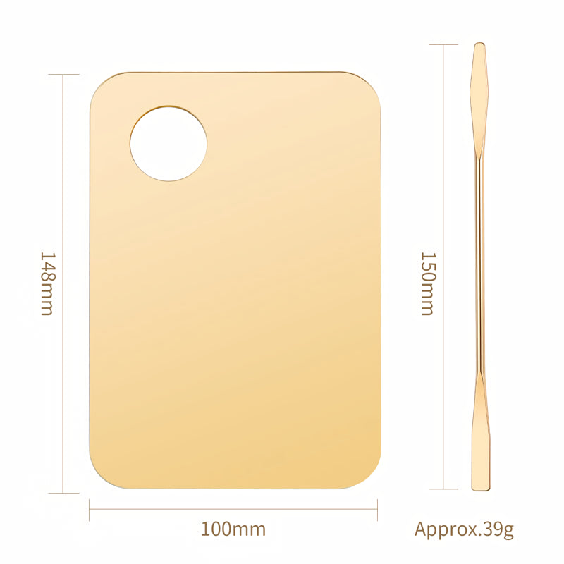 Acrylic makeup palette with spatula, view 3 - MRSLM