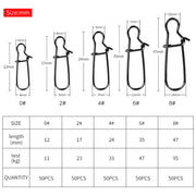 stainless steel fishing swivel snap connectors, view 10 - MRSLM