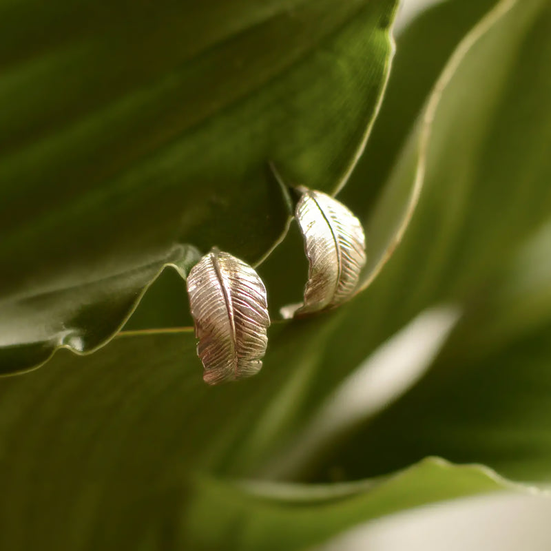 vintage plant drop earrings, view 4 - MRSLM