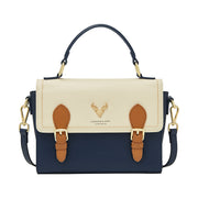 elegant women's split leather flap shoulder bag, view 2 - MRSLM