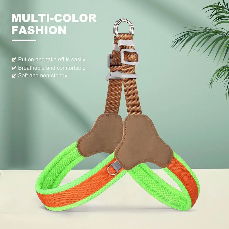 reflective mesh nylon dog harness, view 2 - MRSLM