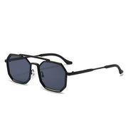 polygonal double bridge sunglasses, view 21 - MRSLM