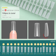 short half cover false nail tips, view 8 - MRSLM