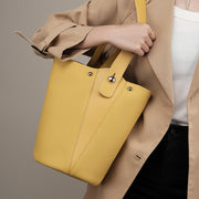 leather bucket shoulder bag - MRSLM