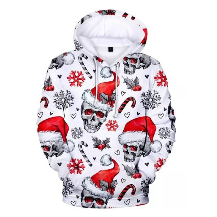 loose white pullover hoodie - MRSLM