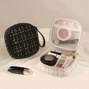 compact plaid cosmetic organizer, view 6 - MRSLM