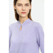 U-collar long sleeve pullover, view 5 - MRSLM
