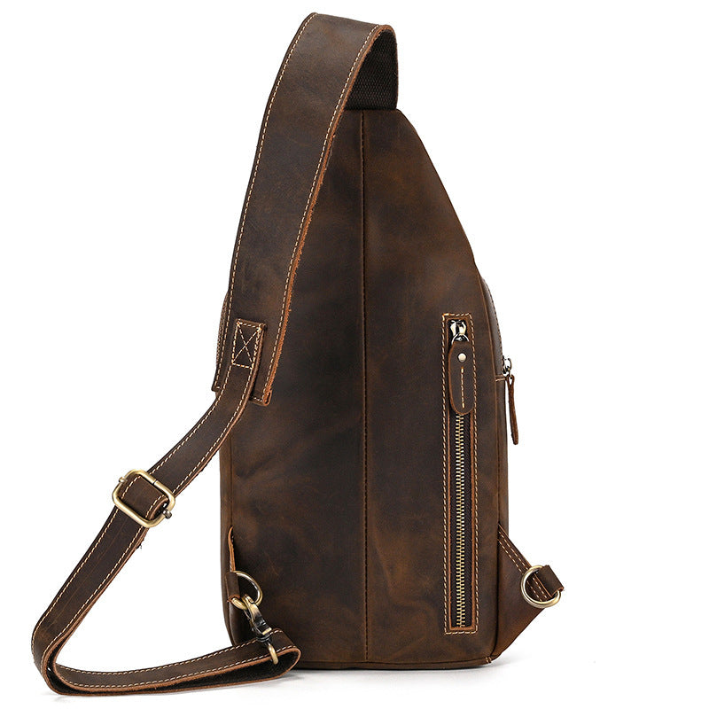 first-layer cowhide crossbody bag, view 2 - MRSLM