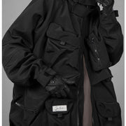 men's loose hooded work jacket, view 6 - MRSLM