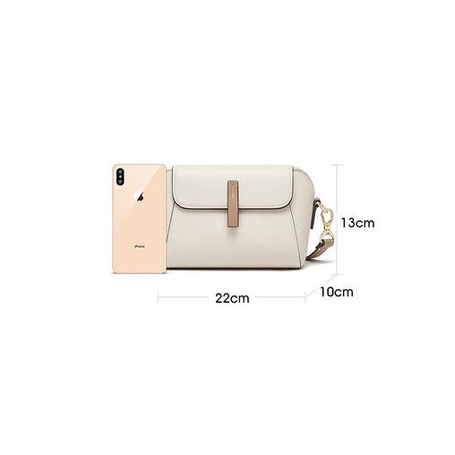 Small square leather crossbody bag, view 13 - MRSLM