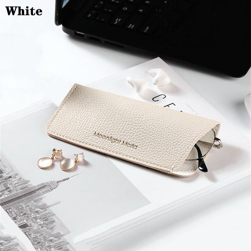 portable pu leather glasses bag, view 4 - MRSLM