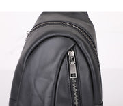 Genuine leather men's chest bag, view 4 - MRSLM