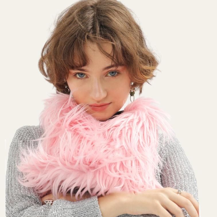 faux fur bucket bag, view 5 - MRSLM