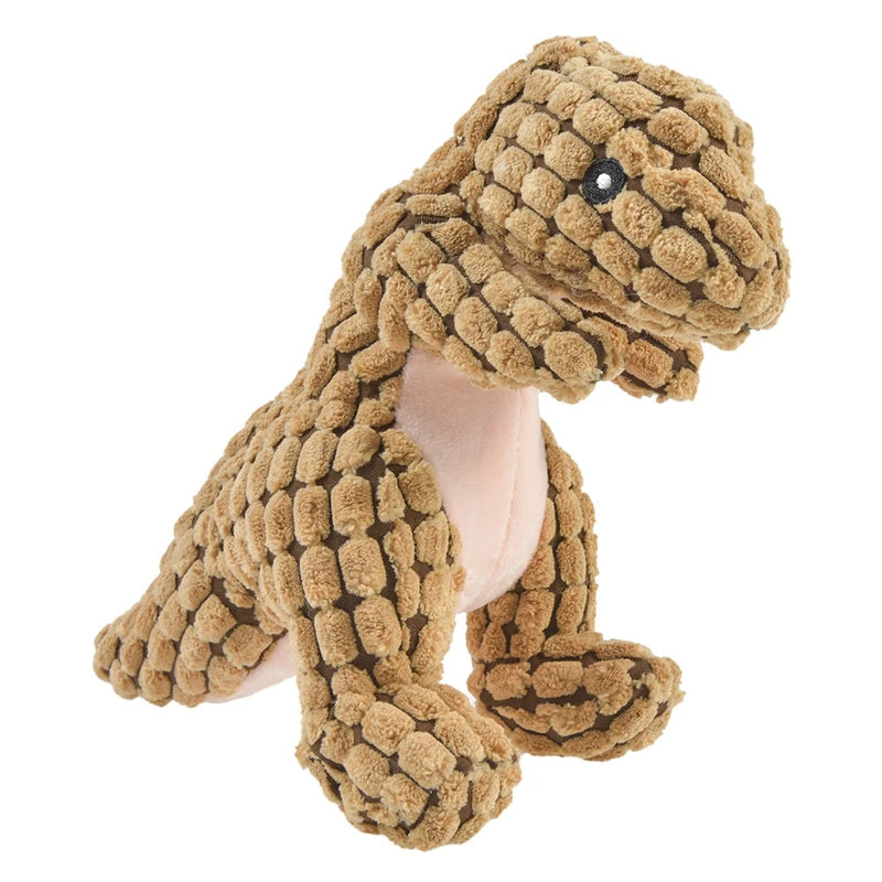 plush dinosaur pet toy, view 3 - MRSLM
