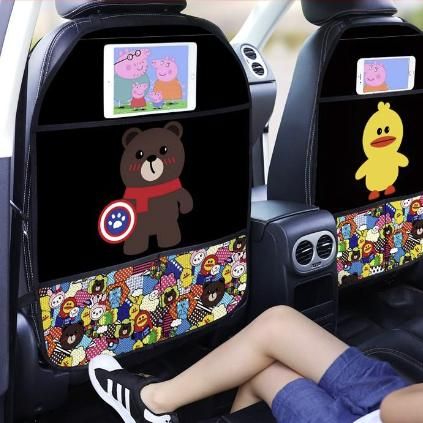 kids car seat back cover protector, view 6 - MRSLM