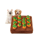plush carrot snuffle mat chew toy, view 6 - MRSLM