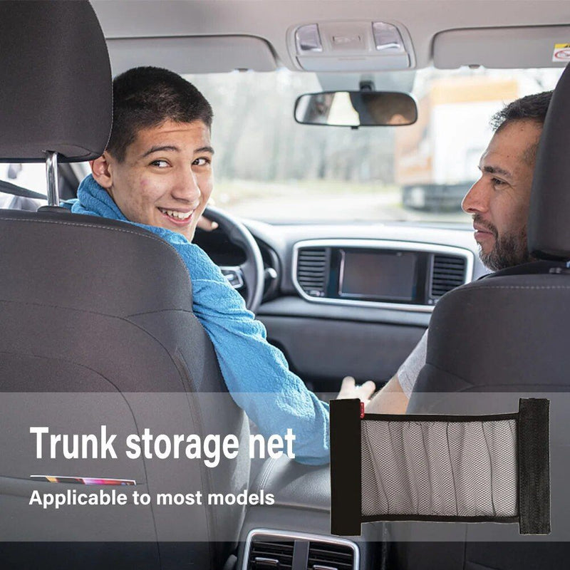 car trunk elastic mesh organizer, view 9 - MRSLM