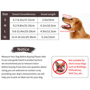 reflective dog muzzle basket, view 6 - MRSLM