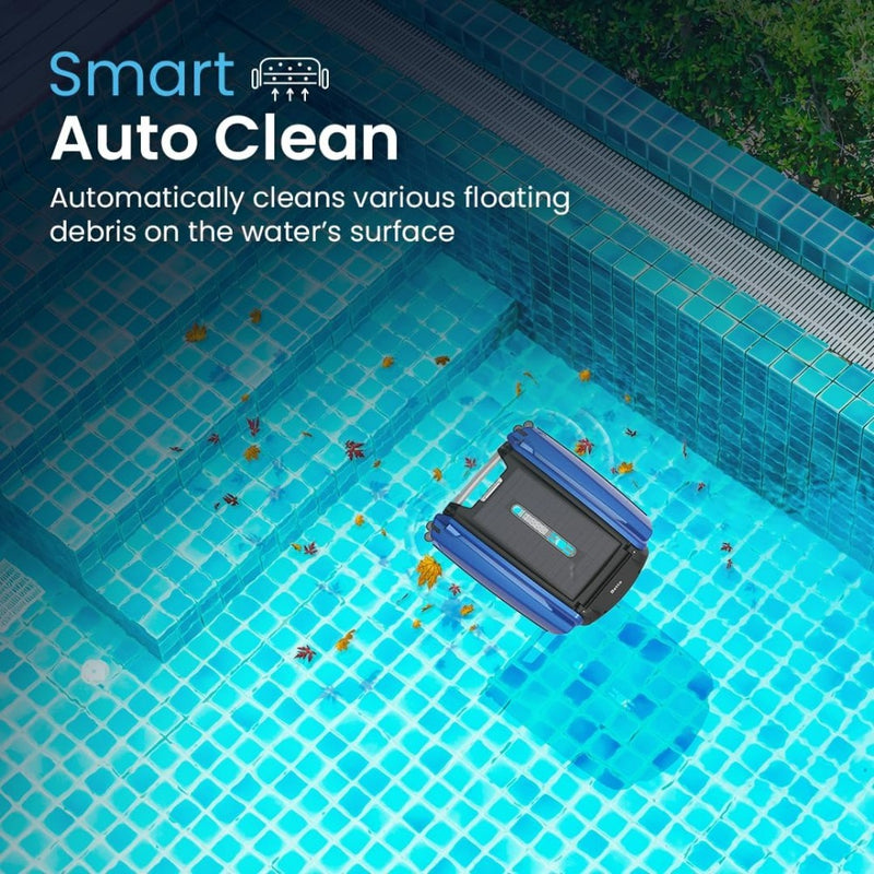 Solar-powered robotic pool skimmer, view 6 - MRSLM