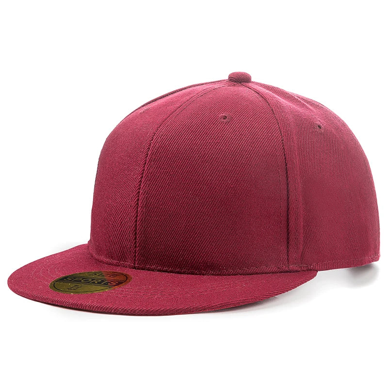 flat brim snapback baseball cap, view 5 - MRSLM