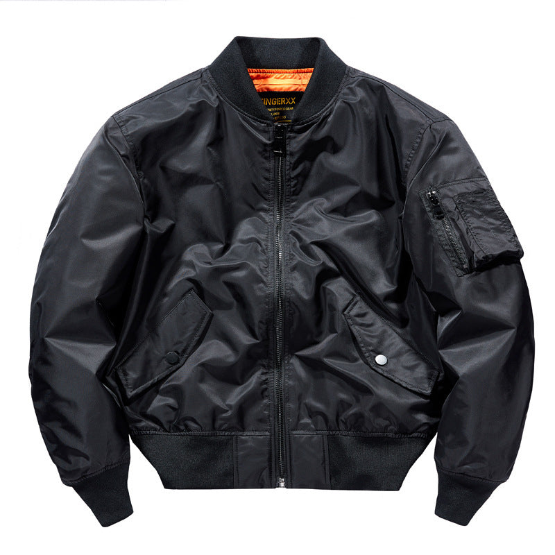 Youth loose baseball tooling jacket, view 4 - MRSLM