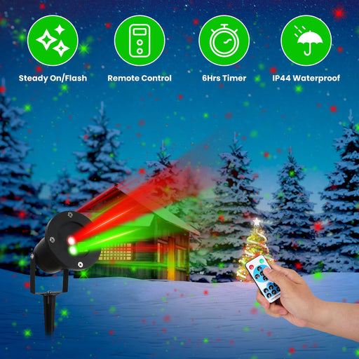 Outdoor red and green laser Christmas projector light - MRSLM