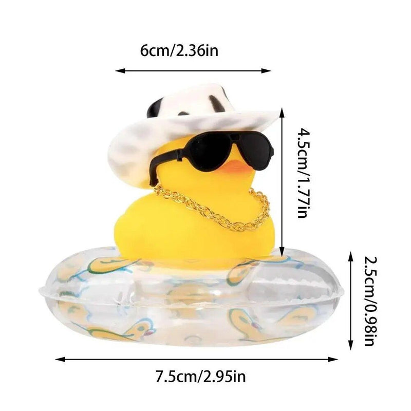mini rubber duck car ornament, view 2 - MRSLM