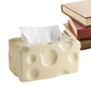 cheese-shaped ceramic tissue box, view 10 - MRSLM