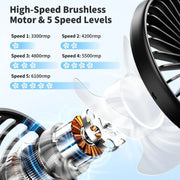 foldable handheld fan, view 7 - MRSLM