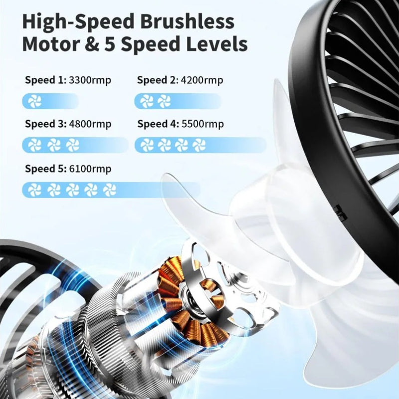 foldable handheld fan, view 7 - MRSLM