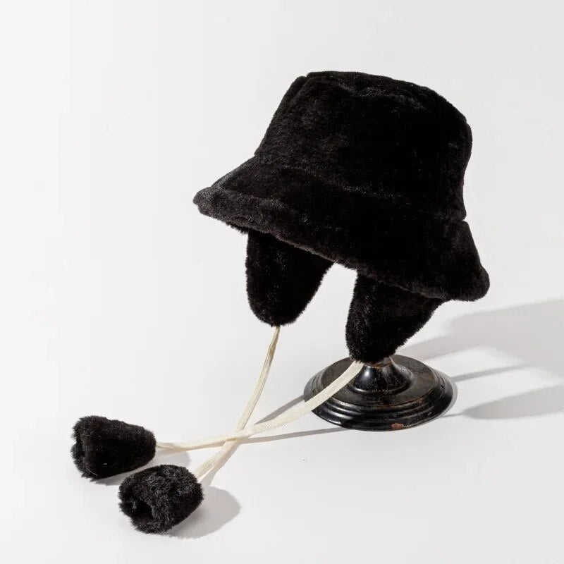 women's winter bucket hat, view 3 - MRSLM