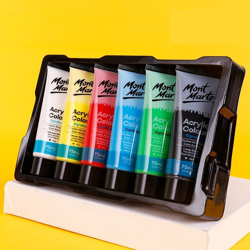 75ml waterproof acrylic paint set, view 4 - MRSLM