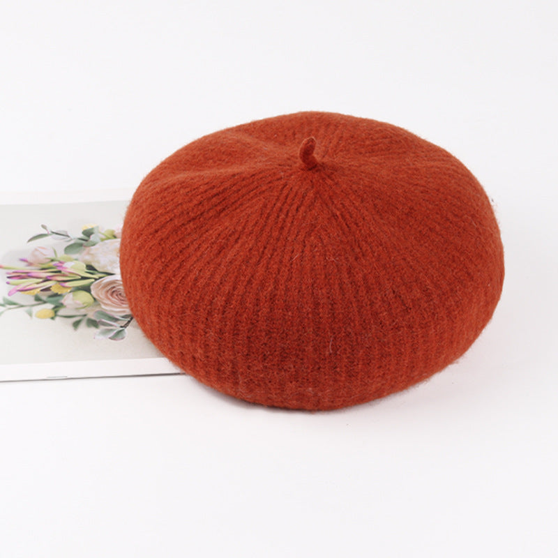 Women's 100% wool beret, view 2 - MRSLM