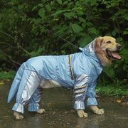 big dog raincoat with tail jumpsuit, view 3 - MRSLM