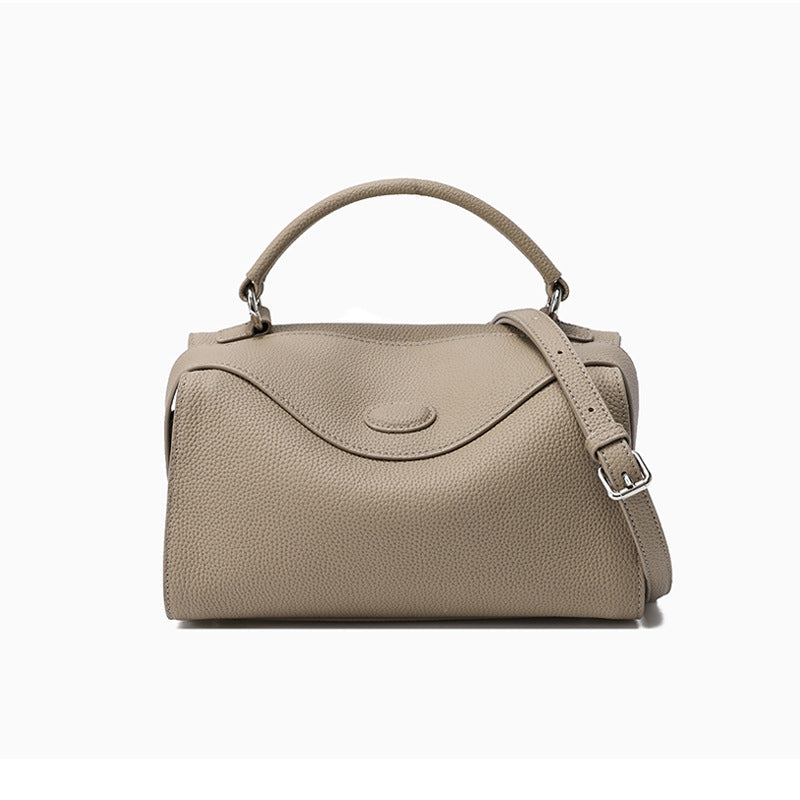 cowhide leather shoulder bag, view 3 - MRSLM