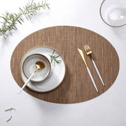 Bamboo oval placemats, view 9 - MRSLM