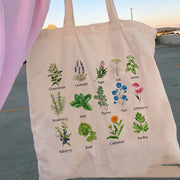 floral tote bag for women, view 24 - MRSLM