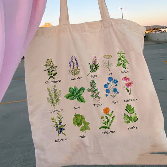 floral tote bag for women, view 24 - MRSLM