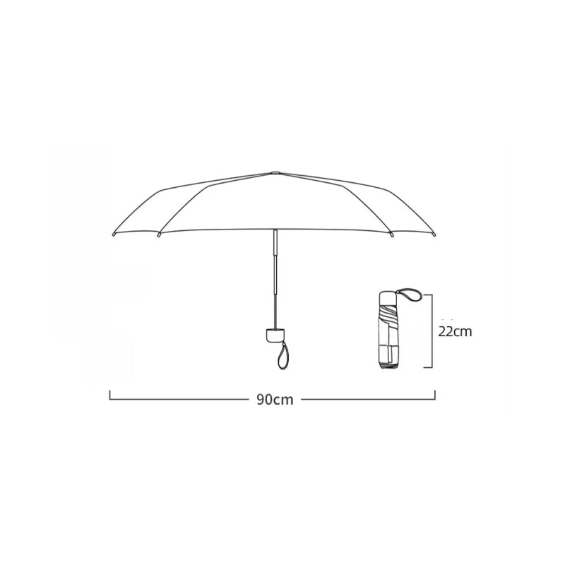 lightweight foldable mini umbrella, view 12 - MRSLM