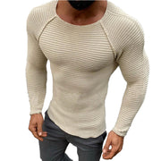 Men's slim-fit crew neck knit sweater, view 5 - MRSLM