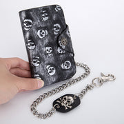 punk skull clutch wallet, view 4 - MRSLM